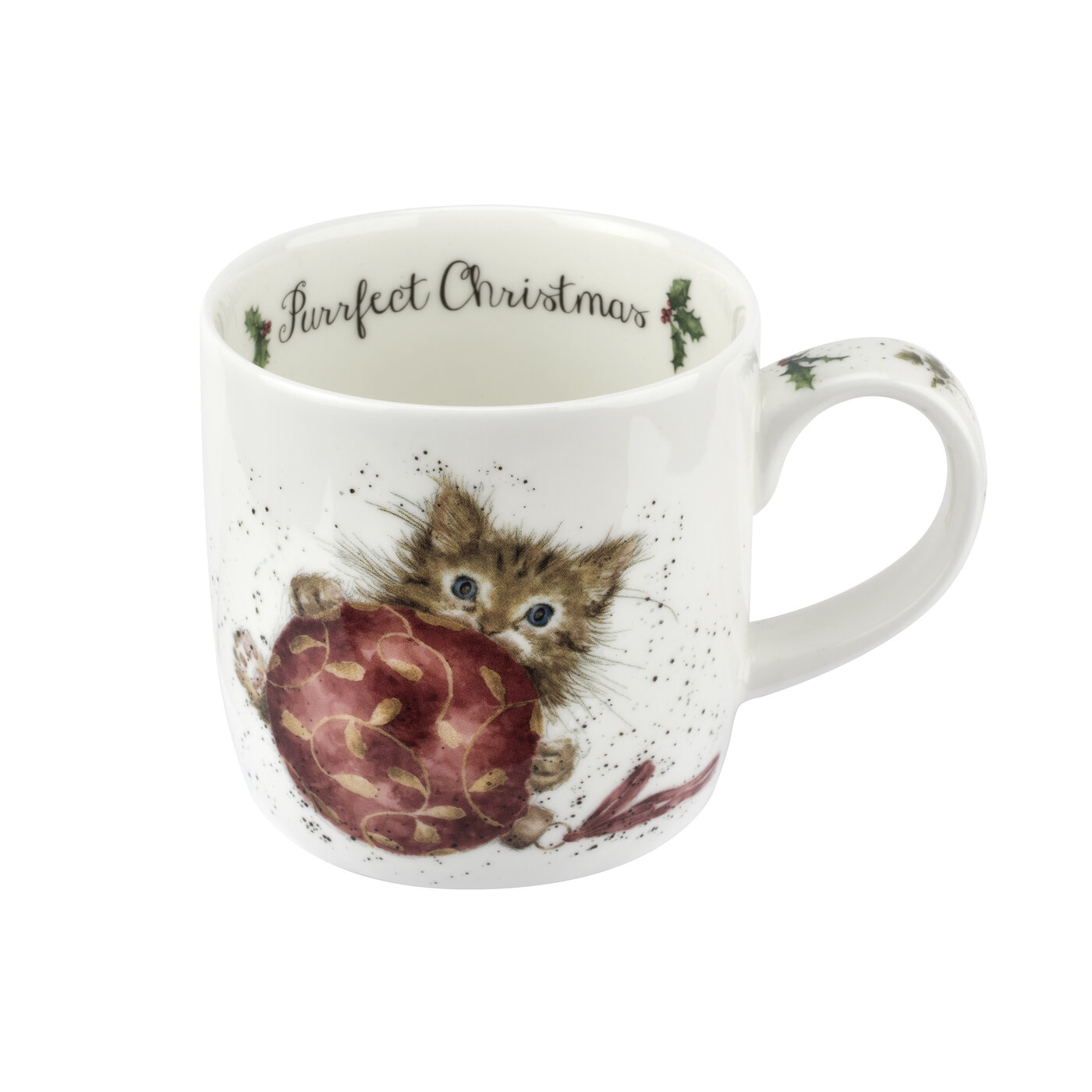 Wrendale Designs Mug & Coaster Set Purrfect Christmas, Kitten image number null